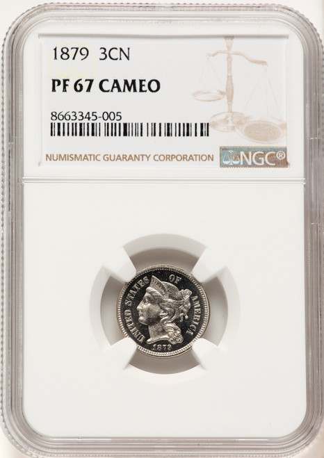 1879 3CN CA Proof Three Cent Nickel NGC PR67