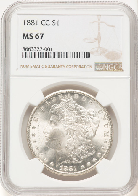 1881-CC Morgan Dollar NGC MS67 (506973024)