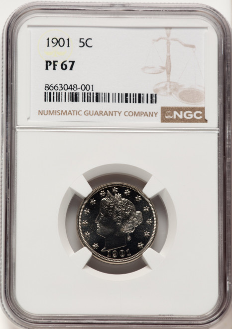 1901 5C Proof Liberty Nickel NGC PR67