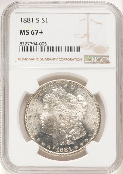 1881-S Morgan Dollar NGC MS67+ (782132025)
