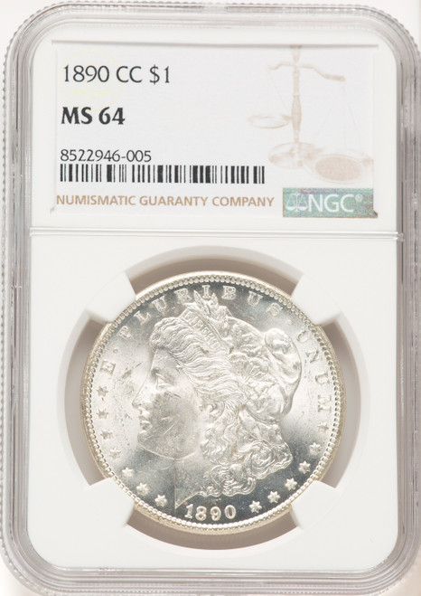 1890-CC Morgan Dollar NGC MS64 (776661075)
