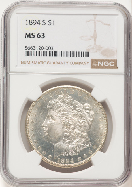 1894-S Morgan Dollar NGC MS63 (777392003)