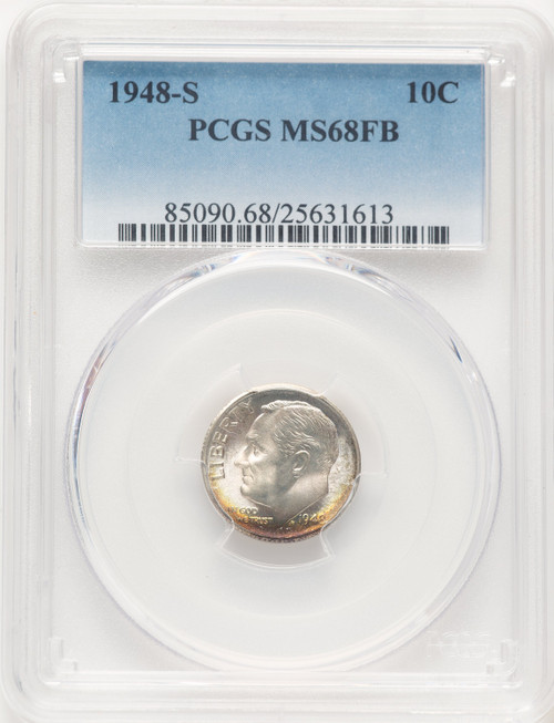 1948-S 10C FB Roosevelt Dime PCGS MS68