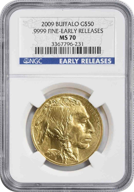 2009 $50 One-Ounce Gold Buffalo ER NGC MS70 2009 $50 One-Ounce Gold Buffalo ER NGC MS70