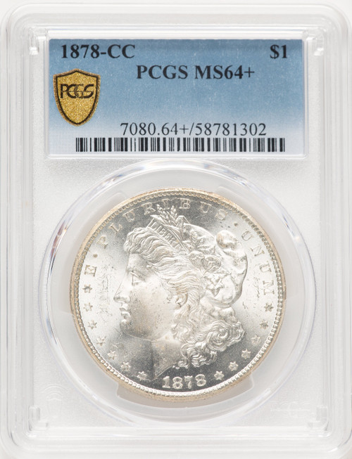 1878-CC Morgan Dollar PCGS MS64+ 1878-CC Morgan Dollar PCGS MS64+
