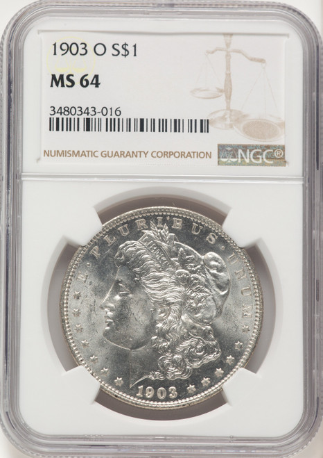 1903-O Morgan Dollar NGC MS64 (782365012) 1903-O Morgan Dollar NGC MS64 (782365012)
