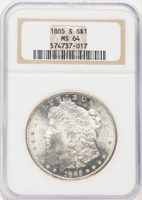 1885-S Morgan Dollar NGC MS64 1885-S Morgan Dollar NGC MS64
