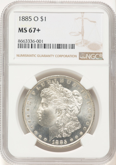 1885-O Morgan Dollar NGC MS67+ 1885-O Morgan Dollar NGC MS67+