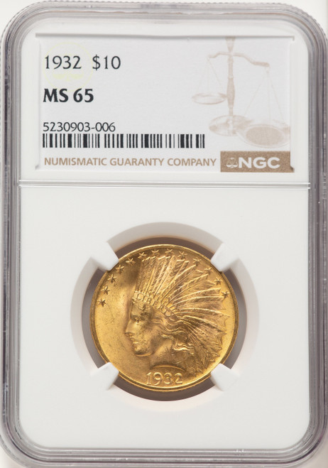 1932 $10 Indian Eagle NGC MS65 (507384042)