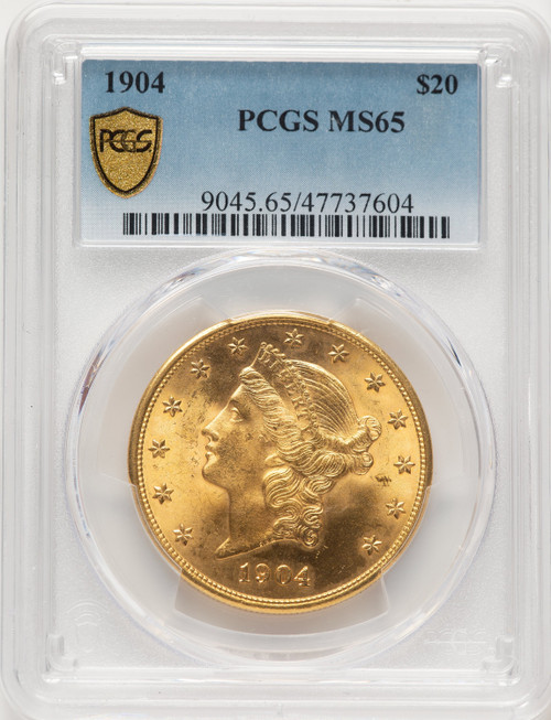 1904 $20 Liberty Liberty Double Eagle PCGS MS65 (781895010)