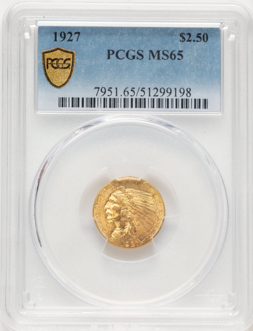 1927 $2.50 Indian Quarter Eagle PCGS MS65 (782922004)