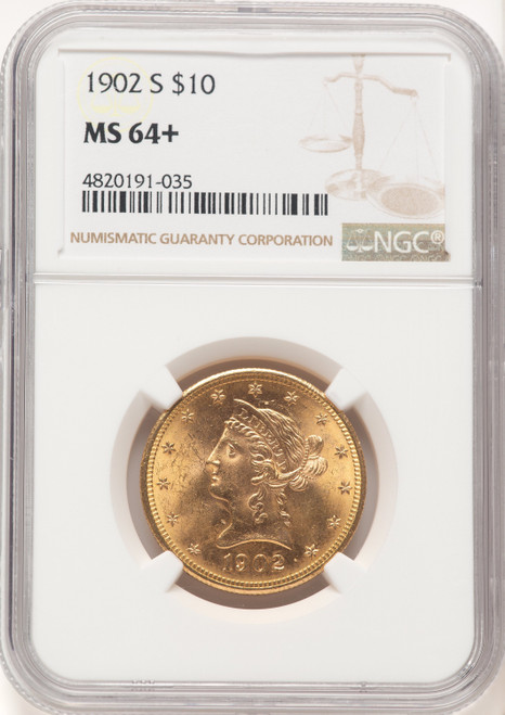 1902-S $10 Liberty Eagle NGC MS64+ (521987243)