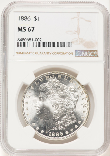 1886 Morgan Dollar NGC MS67 (522320003)