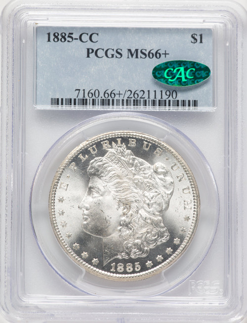 1885-CC CAC Morgan Dollar PCGS MS66+