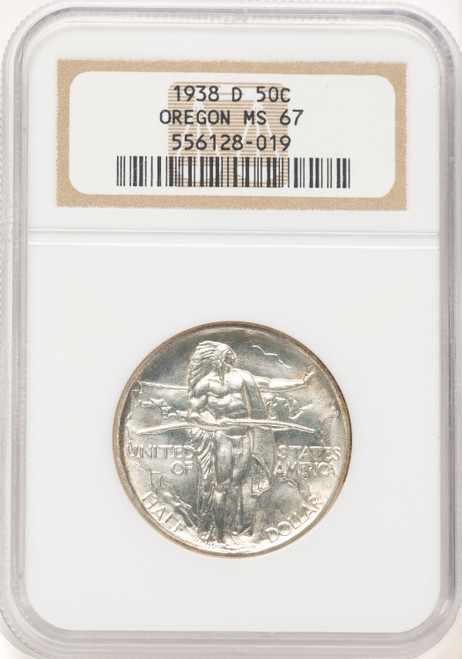 1938-D 50C Oregon Commemorative Silver NGC MS67 (782648008)
