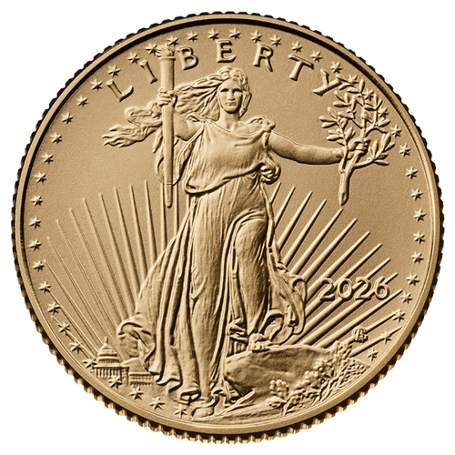 2026 1/10 oz American Gold Eagle Gold Coin Brilliant Uncirculated