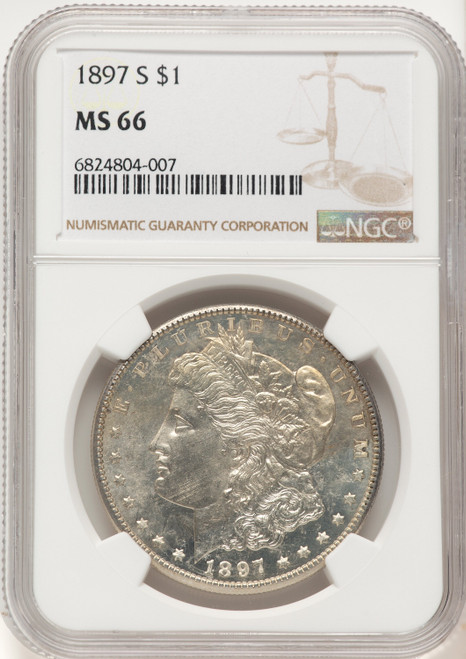 1897-S Morgan Dollar NGC MS66 (507631021)