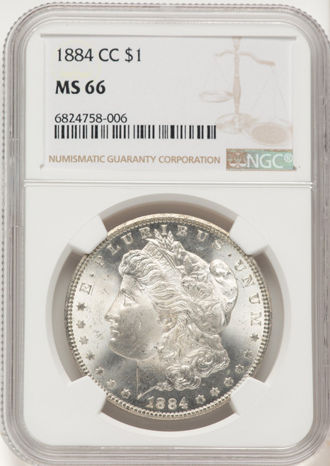 1884-CC Morgan Dollar NGC MS66 (507631033)
