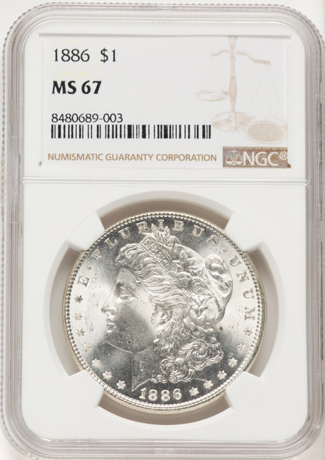 1886 Morgan Dollar NGC MS67 (522320001)