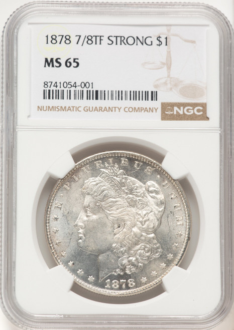 1878 7/8TF STRONG Morgan Dollar NGC MS65 (522470009)