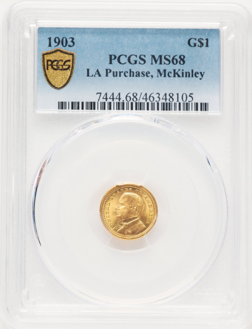 1903 G$1 MCKIN Commemorative Gold PCGS MS68