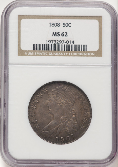 1808 50C Bust Half Dollar NGC MS62