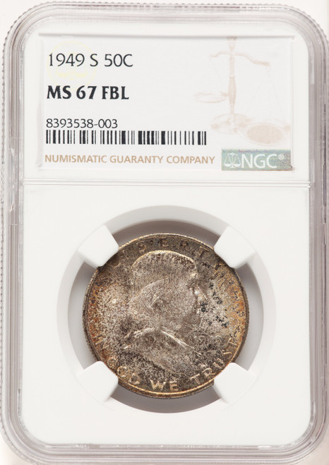 1949-S 50C FL Franklin Half Dollar NGC MS67 (782816011)