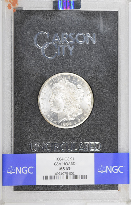 1884-CC GSA Hoard Morgan Dollar NGC MS63