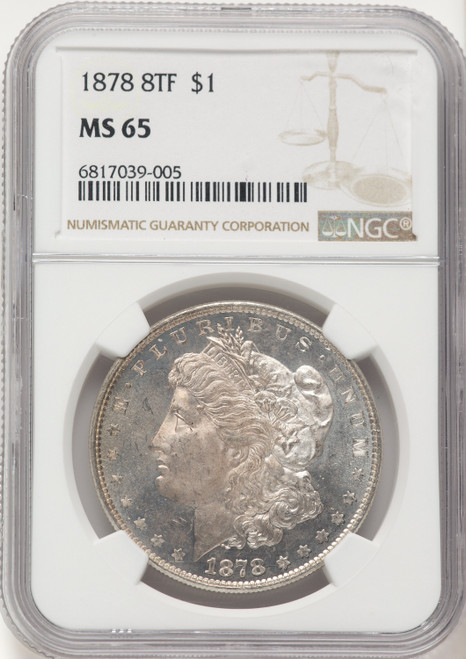 1878 8TF Morgan Dollar NGC MS65 (522470008) - LCR Coin