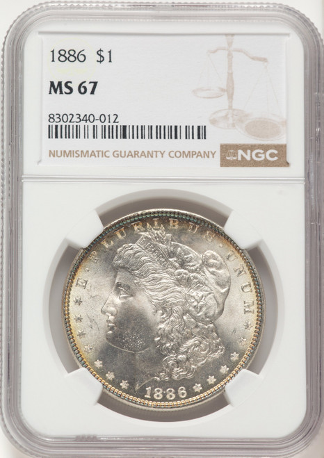 1886 Morgan Dollar NGC MS67 (522470043)