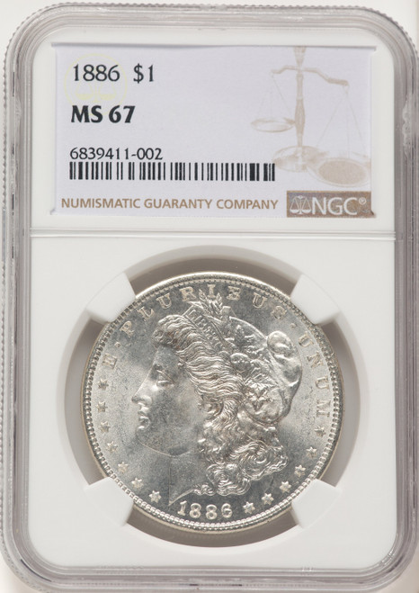 1886 Morgan Dollar NGC MS67 (522470054)