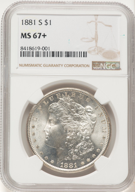 1881-S Morgan Dollar NGC MS67+ (507638105)