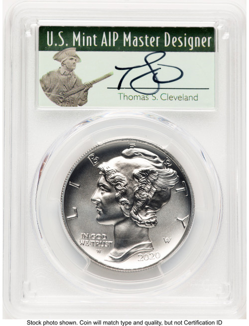 2020-W Palladium Eagle 1 oz Burnished FDI Thomas Cleveland Minuteman PCGS MS70 (773453018)