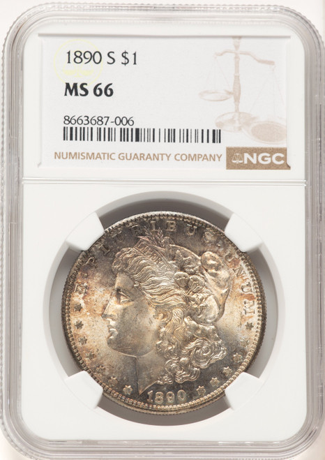 1890-S Morgan Dollar NGC MS66 (782965045)