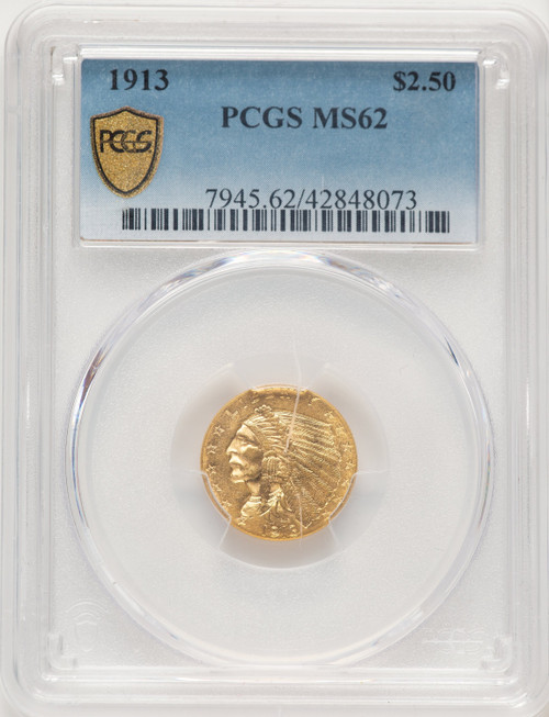 1913 $2.50 Indian Quarter Eagle PCGS MS62 (784569019)