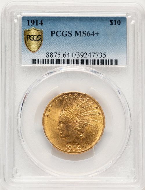 1914 $10 Indian Eagle PCGS MS64+
