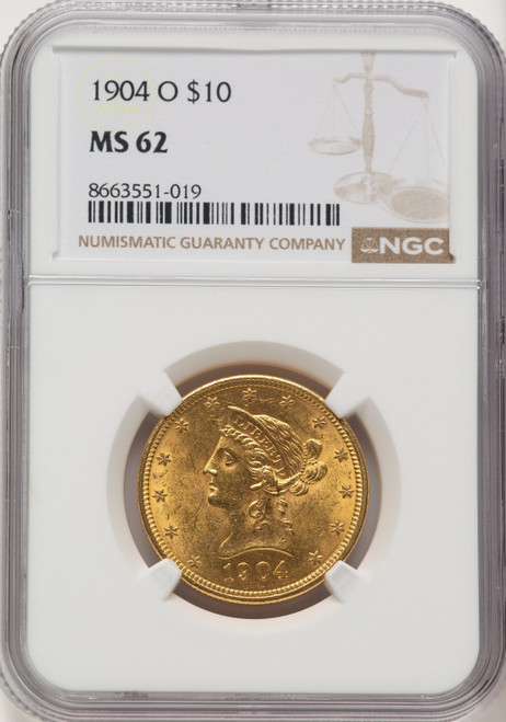 1904-O $10 Liberty Eagle NGC MS62