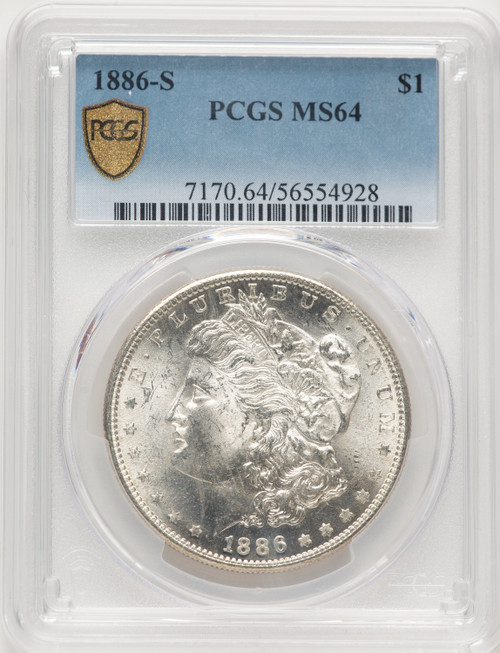 1886-S Morgan Dollar PCGS MS64