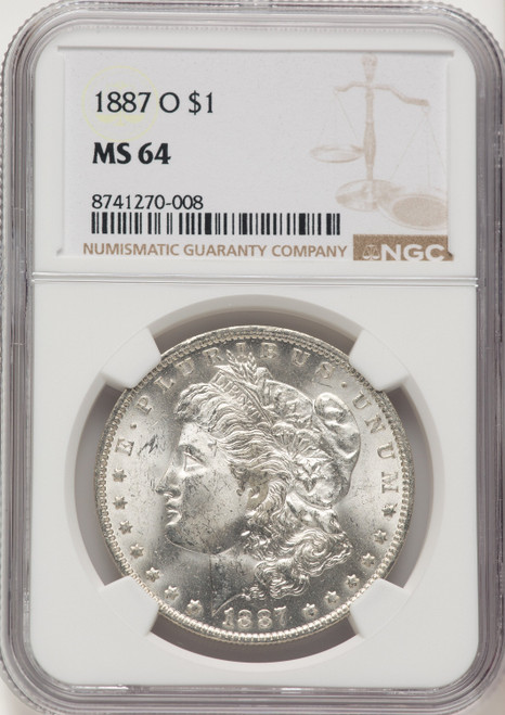1887-O Morgan Dollar NGC MS64