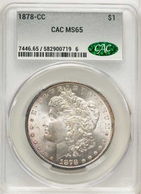 1878-CC Morgan Dollar CACG MS65