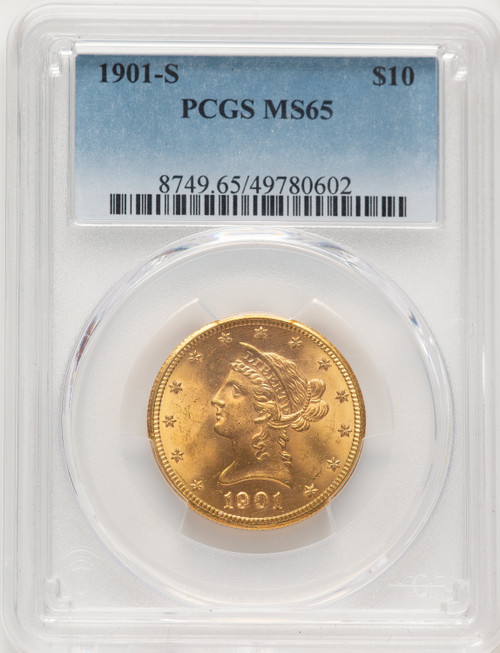 1901-S $10 Liberty Eagle PCGS MS65