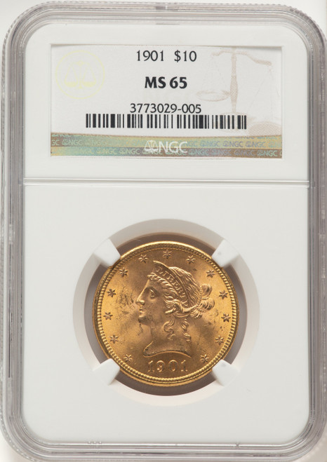 1901 $10 Liberty Eagle NGC MS65