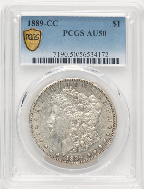 1889-CC Morgan Dollar PCGS AU50