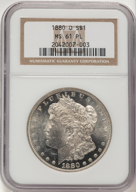1880-O PL Morgan Dollar NGC MS61
