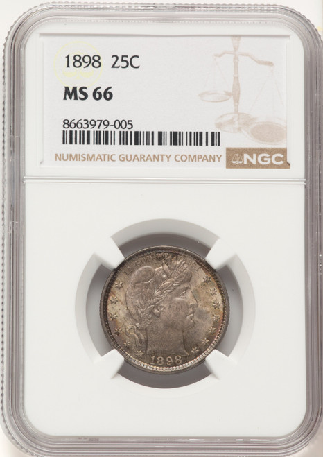 1898 25C Barber Quarter NGC MS66