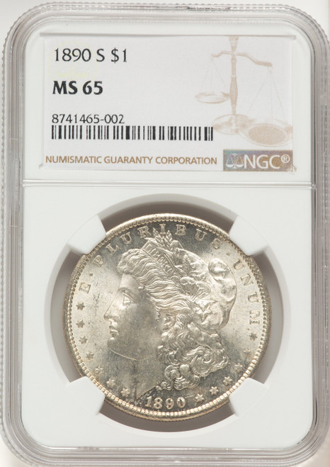 1890-S Morgan Dollar NGC MS65
