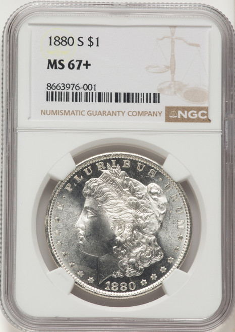 1880-S Morgan Dollar NGC MS67+