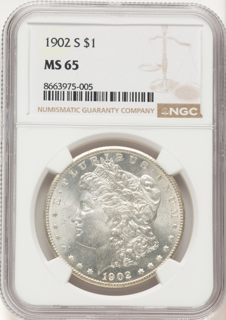 1902-S Morgan Dollar NGC MS65