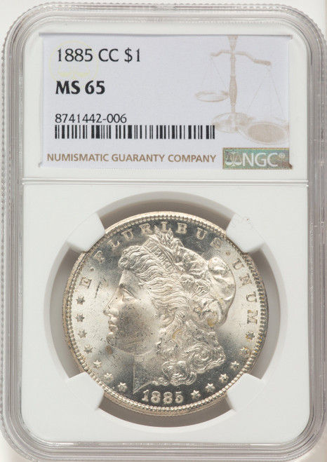 1885-CC Morgan Dollar NGC MS65