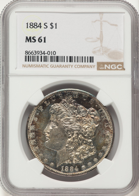 1884-S Morgan Dollar NGC MS61